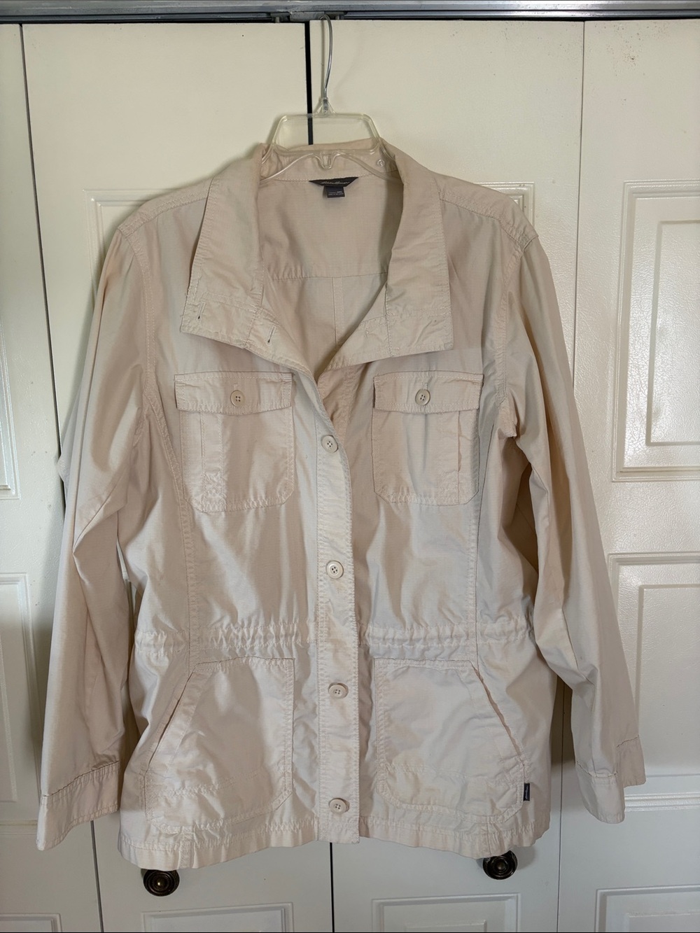 Eddie Bauer Women’s Khaki Safari Utility Lightweight Drawstring Capsule 2XL